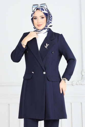 moda selvim طقم كحلي 2626SL432 - Thumbnail