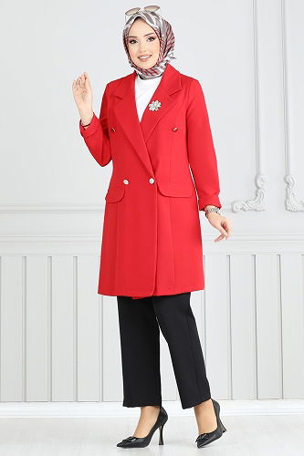 moda selvim Combined 2626SL432 Red & Black - Thumbnail