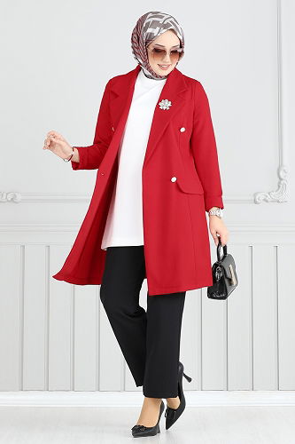 moda selvim Combined 2626SL432 Red & Black - Thumbnail