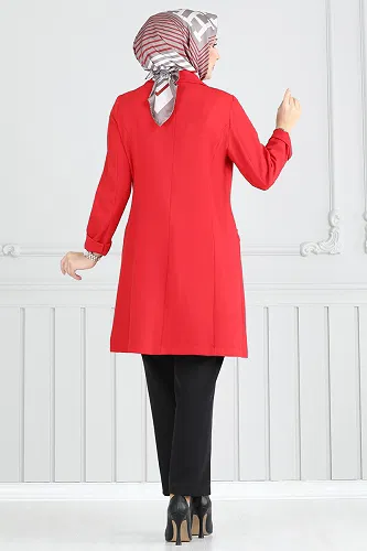 moda selvim طقم أحمر و أسود 2626SL432 - Thumbnail