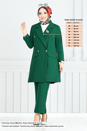 moda selvim Combined 2626SL890-M Emerald - Thumbnail