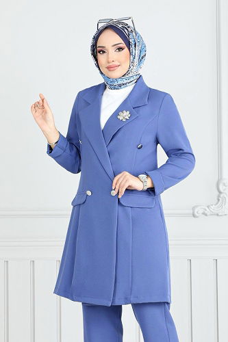 moda selvim Combined 2626SL890-M Indigo - Thumbnail