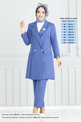 moda selvim طقم ازرق 2626SL890-M - Thumbnail