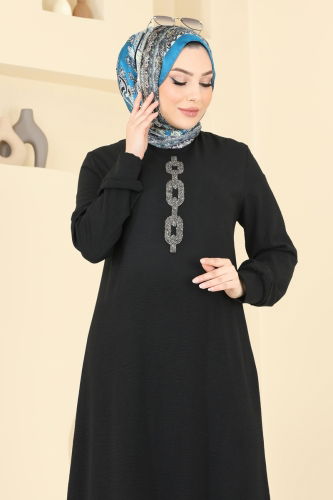 moda selvim طقم أسود 2627SL432 - Thumbnail
