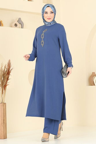 moda selvim طقم ازرق 2627SL432 - Thumbnail