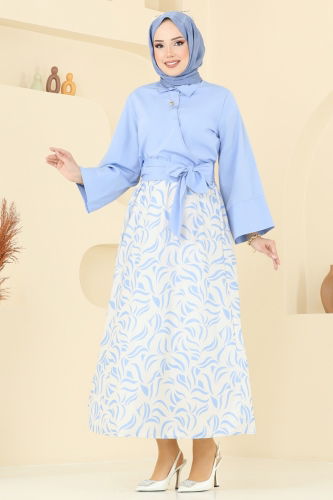 moda selvim طقم أزرق فاتح 262ASN888 - Thumbnail