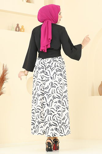 moda selvim طقم أسود 262ASN888 - Thumbnail