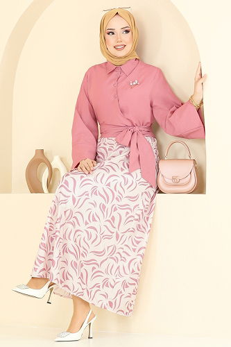 moda selvim Combined 262ASN888 Dark Rose Dusky - Thumbnail