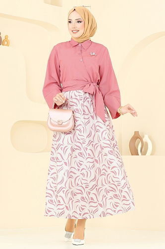 moda selvim Combined 262ASN888 Dark Rose Dusky - Thumbnail