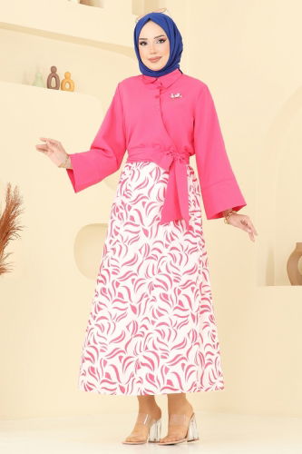 moda selvim Combined 262ASN888 Fuchsia - Thumbnail