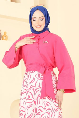 moda selvim Combined 262ASN888 Fuchsia - Thumbnail