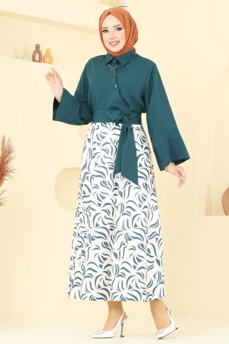 moda selvim طقم بترولي 262ASN888 - Thumbnail