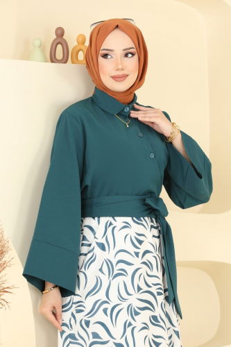 moda selvim طقم بترولي 262ASN888 - Thumbnail