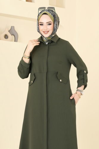 moda selvim طقم اخضر عفني 2631SL432 - Thumbnail