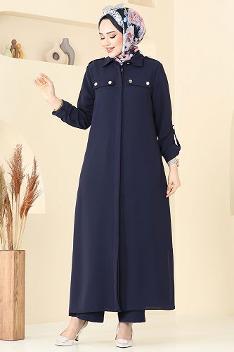 moda selvim طقم كحلي 2632SL432 - Thumbnail