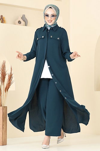 moda selvim طقم بترولي 2632SL432 - Thumbnail