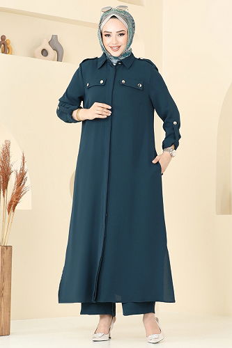 moda selvim طقم بترولي 2632SL432 - Thumbnail