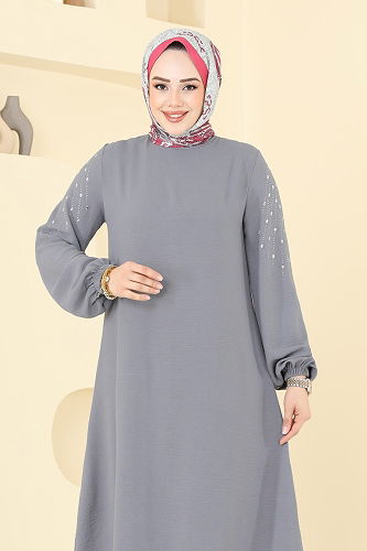 moda selvim طقم رمادي 2633SL432 - Thumbnail