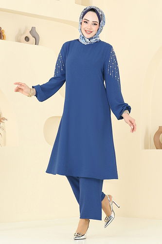 moda selvim طقم ازرق 2633SL432 - Thumbnail