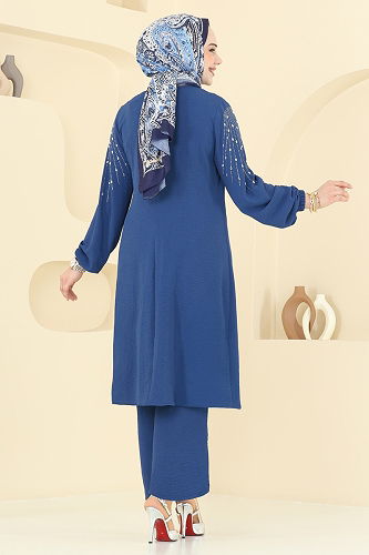 moda selvim طقم ازرق 2633SL432 - Thumbnail