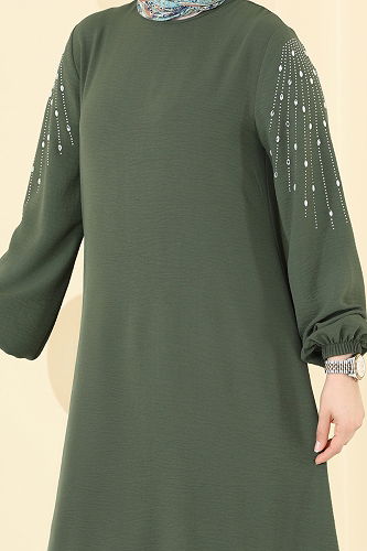 moda selvim طقم اخضر عفني 2633SL432 - Thumbnail