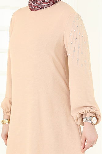 moda selvim طقم بيج فاتح 2633SL432 - Thumbnail