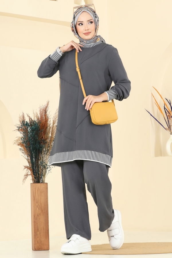 Modaselvim Hijab Combinations Combined 2635SL432 Anthracite