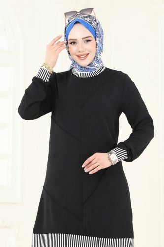 moda selvim طقم أسود 2635SL432 - Thumbnail