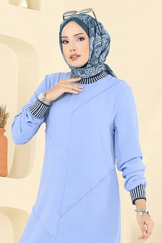 moda selvim طقم أزرق وكحلي 2635SL432 - Thumbnail