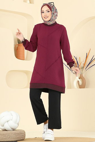 moda selvim Combined 2635SL432 Burgundy & Black - Thumbnail