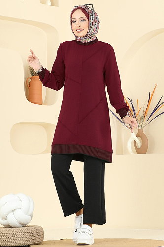 moda selvim Combined 2635SL432 Burgundy & Black - Thumbnail