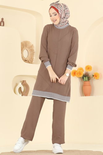 S.L. - طقم بيج غامق 2635SL432