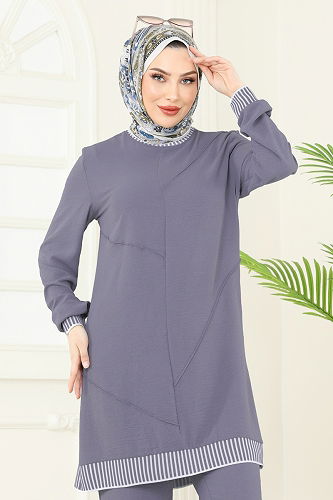 moda selvim طقم رمادي 2635SL432 - Thumbnail