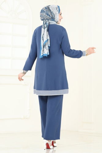 moda selvim طقم ازرق 2635SL432 - Thumbnail