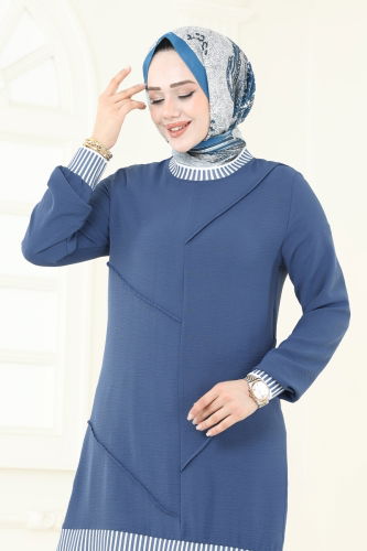 moda selvim طقم ازرق 2635SL432 - Thumbnail