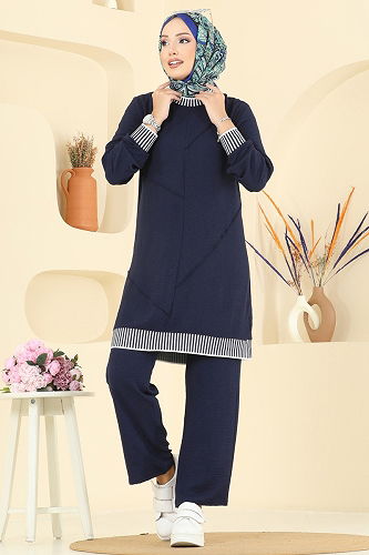 moda selvim طقم كحلي 2635SL432 - Thumbnail