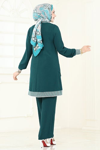 moda selvim طقم بترولي 2635SL432 - Thumbnail