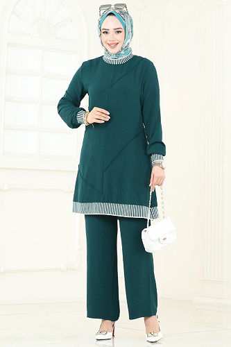 moda selvim طقم بترولي 2635SL432 - Thumbnail