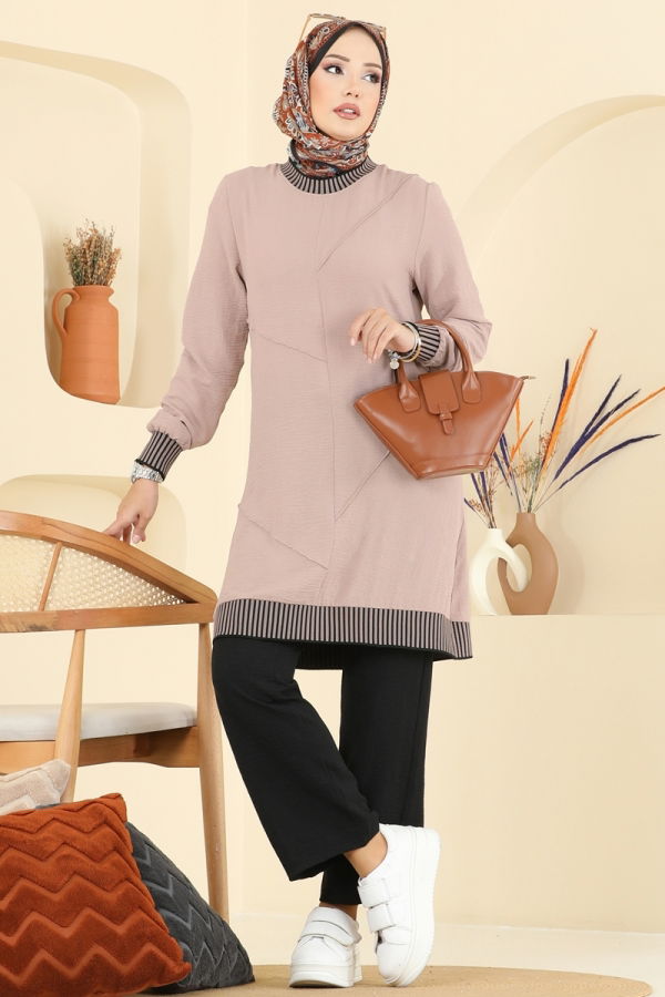 Modaselvim Hijab Combinations Combined 2635SL432 Vision&Black