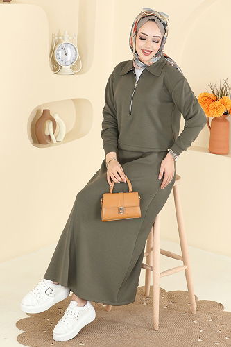 moda selvim Combined 2636MSZ1172 Khaki - Thumbnail