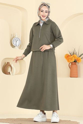 moda selvim Combined 2636MSZ1172 Khaki - Thumbnail