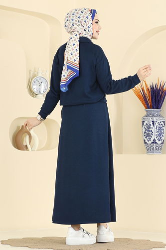 moda selvim طقم كحلي 2636MSZ1172 - Thumbnail