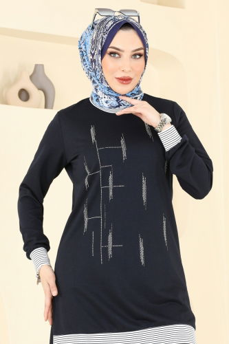 moda selvim Combined 2637SL432 Navy Blue - Thumbnail