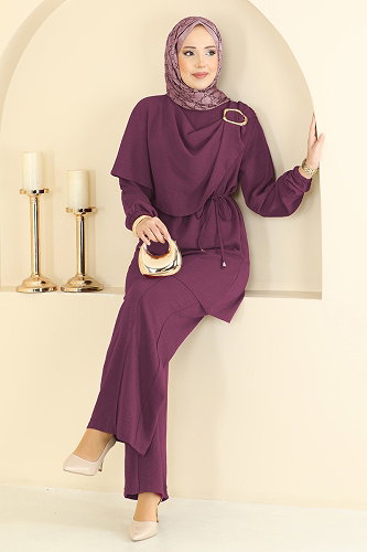 moda selvim Combined 2639MSZ1172 Dark Lilac - Thumbnail