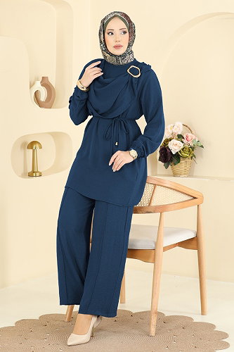 moda selvim طقم ازرق 2639MSZ1172 - Thumbnail