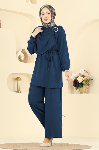 moda selvim طقم ازرق 2639MSZ1172 - Thumbnail