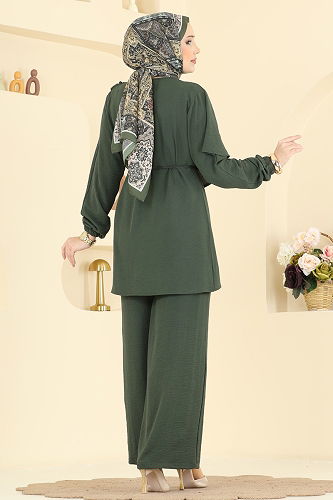 moda selvim طقم اخضر عفني 2639MSZ1172 - Thumbnail