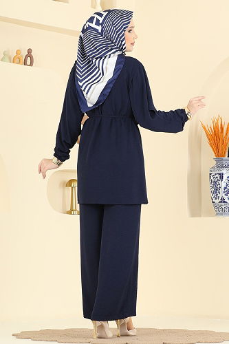 moda selvim طقم كحلي 2639MSZ1172 - Thumbnail