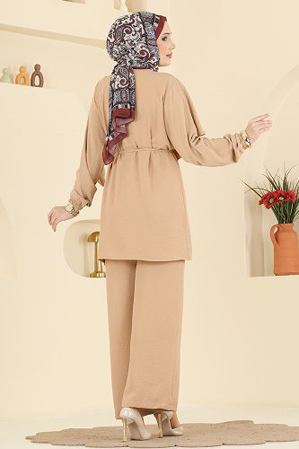 moda selvim طقم بيج 2639MSZ1172 - Thumbnail