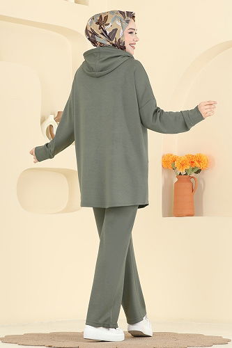 moda selvim طقم أخضر 2642MSZ1172 - Thumbnail